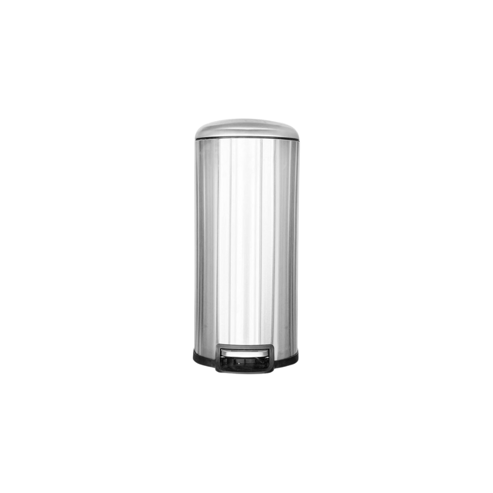 CESTO DE BASURA DE ACERO INOXIDABLE 40 LITROS CON PEDAL SKU 715NE Y 711GR