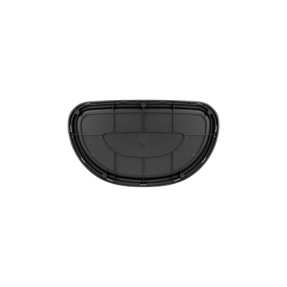 CESTO PARA BASURA 68 LITROS ACERO INOXIDABLE MEDIA LUNA SKU 713GR