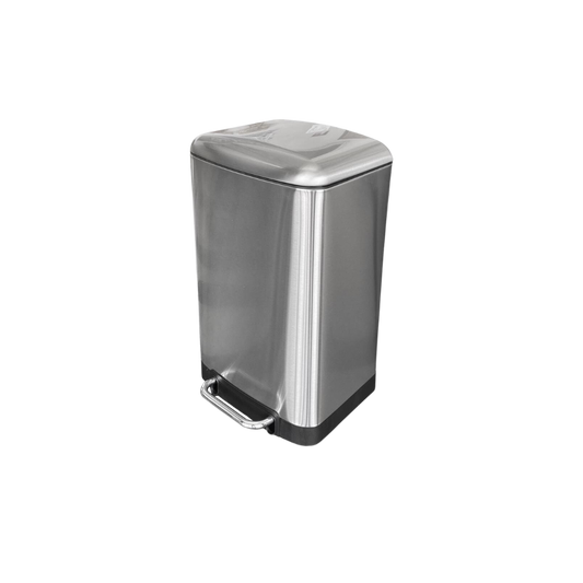 CESTO DE BASURA DE ACERO INOXIDABLE CON PEDAL 30 LITROS SKU 714GR