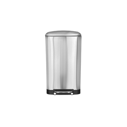 CESTO DE BASURA DE ACERO INOXIDABLE CON PEDAL 30 LITROS SKU 714GR