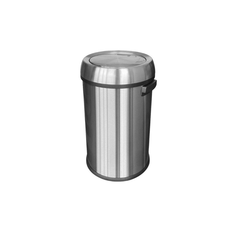 CESTO 65 LITROS ACERO INOXIDABLE CON TAPA TIPO BALANCÍN SKU 734GR