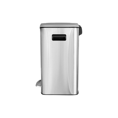 CESTO DÚO 40 LITROS ACERO INOXIDABLE CON PEDAL SKU 754DU