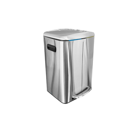 CESTO DÚO 40 LITROS ACERO INOXIDABLE CON PEDAL SKU 754DU