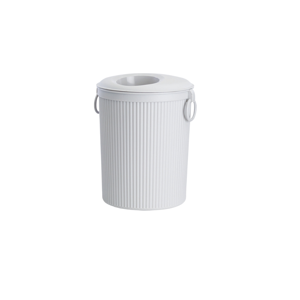 BOTE DE BASURA CON TAPA CIRCULAR 12 LITROS SKU 8084GR Y 8085NE