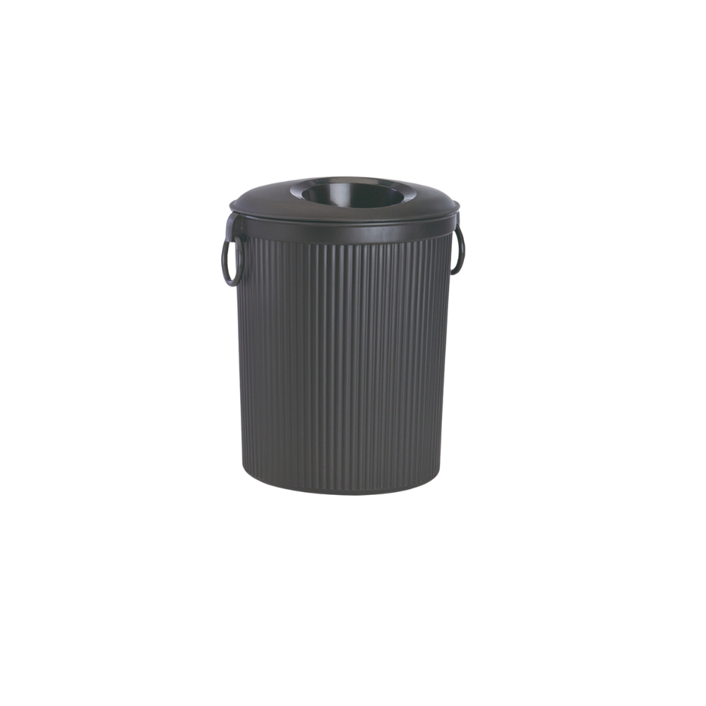 BOTE DE BASURA CON TAPA CIRCULAR 12 LITROS SKU 8084GR Y 8085NE