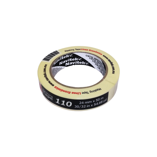 CINTA ADHESIVA MASKING TAPE NAVITEK 24 MM X 50 M 1 PIEZA 81102405000