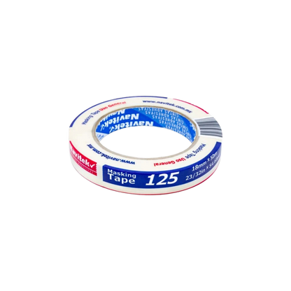 CINTA ADHESIVA MASKING TAPE BLANCA NAVITEK 18 MM X 50 M 1 PZA 81251805000