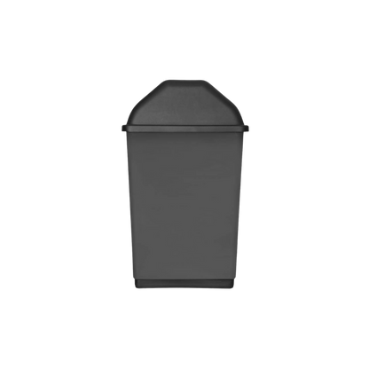 BOTE DE BASURA MEDIA LUNA COLOR NEGRO 80 LITROS 8185NE