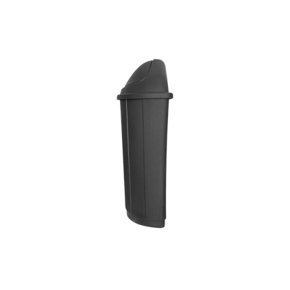 BOTE DE BASURA MEDIA LUNA COLOR NEGRO 80 LITROS 8185NE