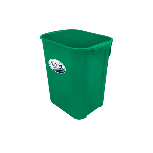 CESTO RECTANGULAR PARA BASURA 20 LITROS SIN TAPA SKU 8290NE 8415GR