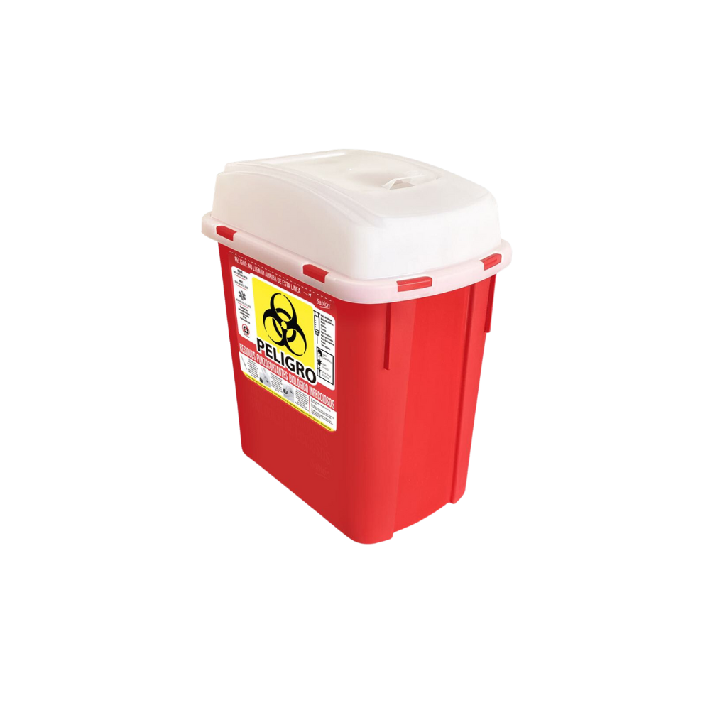 CONTENEDOR RPBI 4 LITROS MARCA SABLÓN SKU 8208 RPBI
