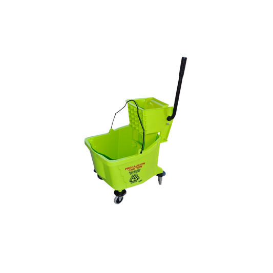 CUBETA 32 LITROS COLOR VERDE CON EXPRIMIDOR SKU 8236VD