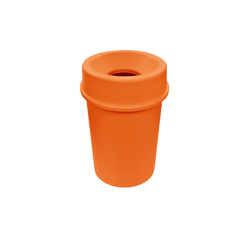 BOTE DE BASURA 45 LITROS CON TAPA EMBUDO MARCA SABLÓN 8385NE