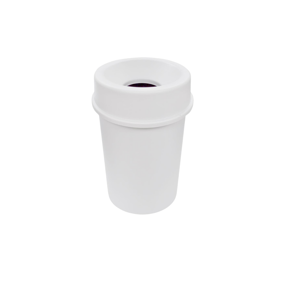 BOTE DE BASURA 45 LITROS CON TAPA EMBUDO MARCA SABLÓN 8385NE