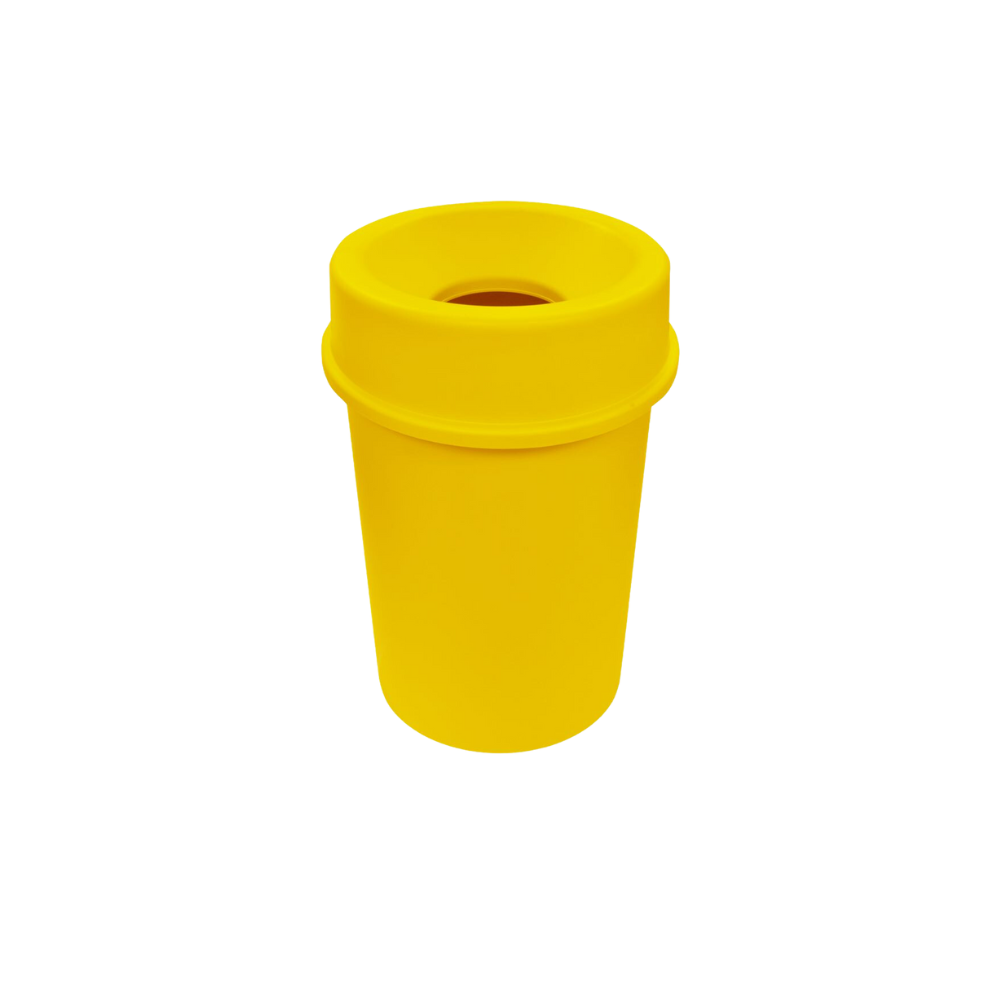 BOTE DE BASURA 45 LITROS CON TAPA EMBUDO MARCA SABLÓN 8385NE