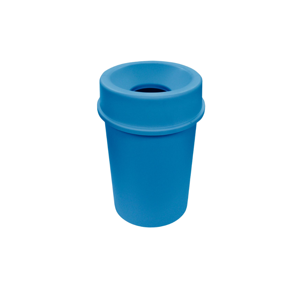 BOTE DE BASURA 45 LITROS CON TAPA EMBUDO MARCA SABLÓN 8385NE