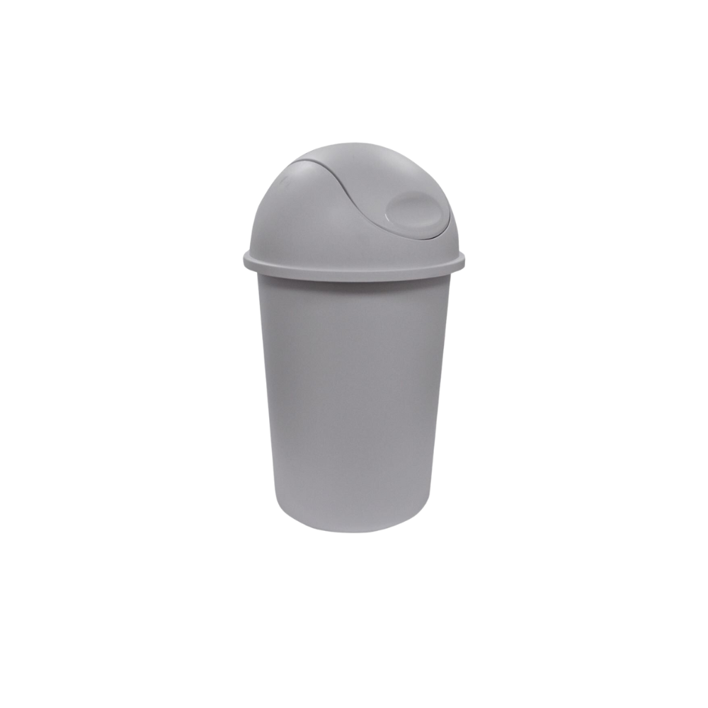 BOTE DE BASURA 45 LITROS CON TAPA BALANCÍN CURVO