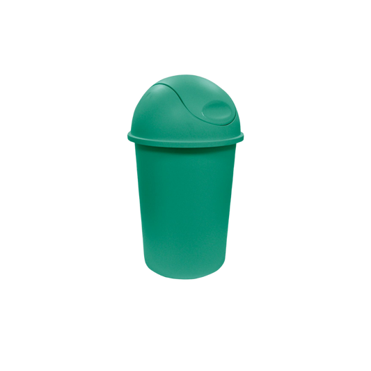 BOTE DE BASURA 45 LITROS CON TAPA BALANCÍN CURVO