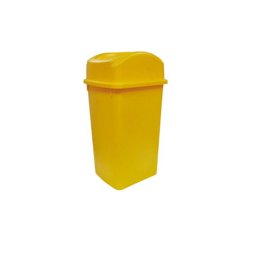 BOTE DE BASURA 80 LITROS CON TAPA BALANCÍN LATERAL CUERPO Y TAPA MISMO COLOR 8435NE