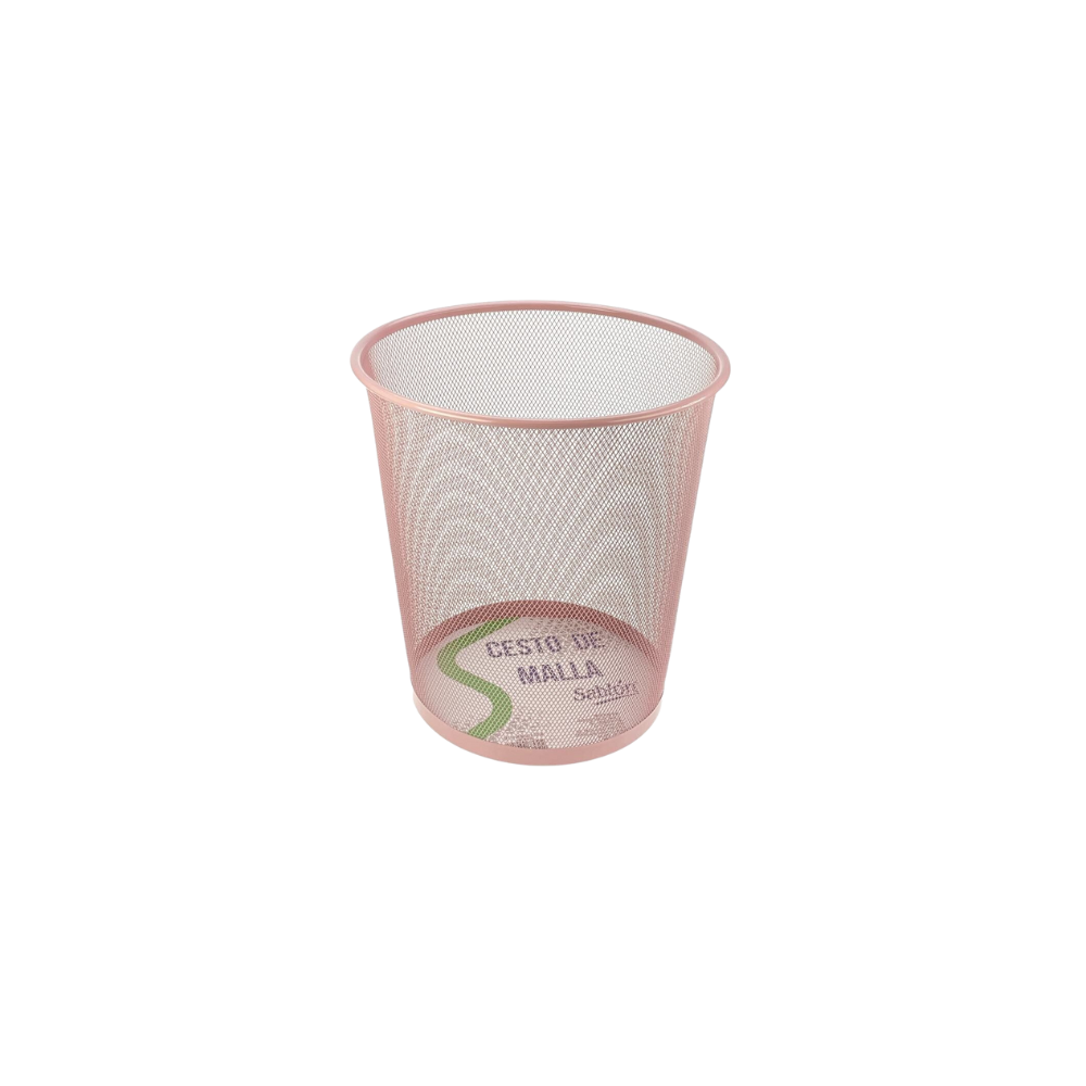CESTO DE MALLA REDONDO PARA BASURA 12.5 LITROS 8055NE
