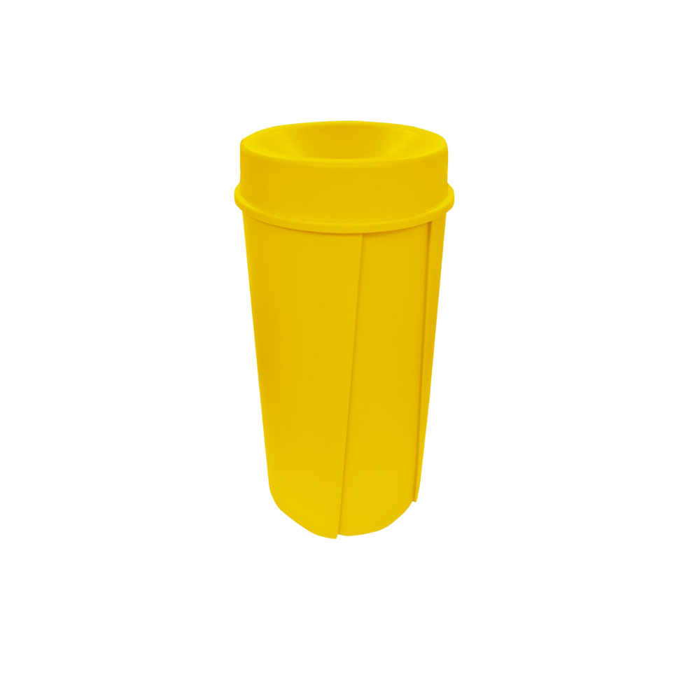 BOTE DE BASURA 80 LITROS CON TAPA EMBUDO