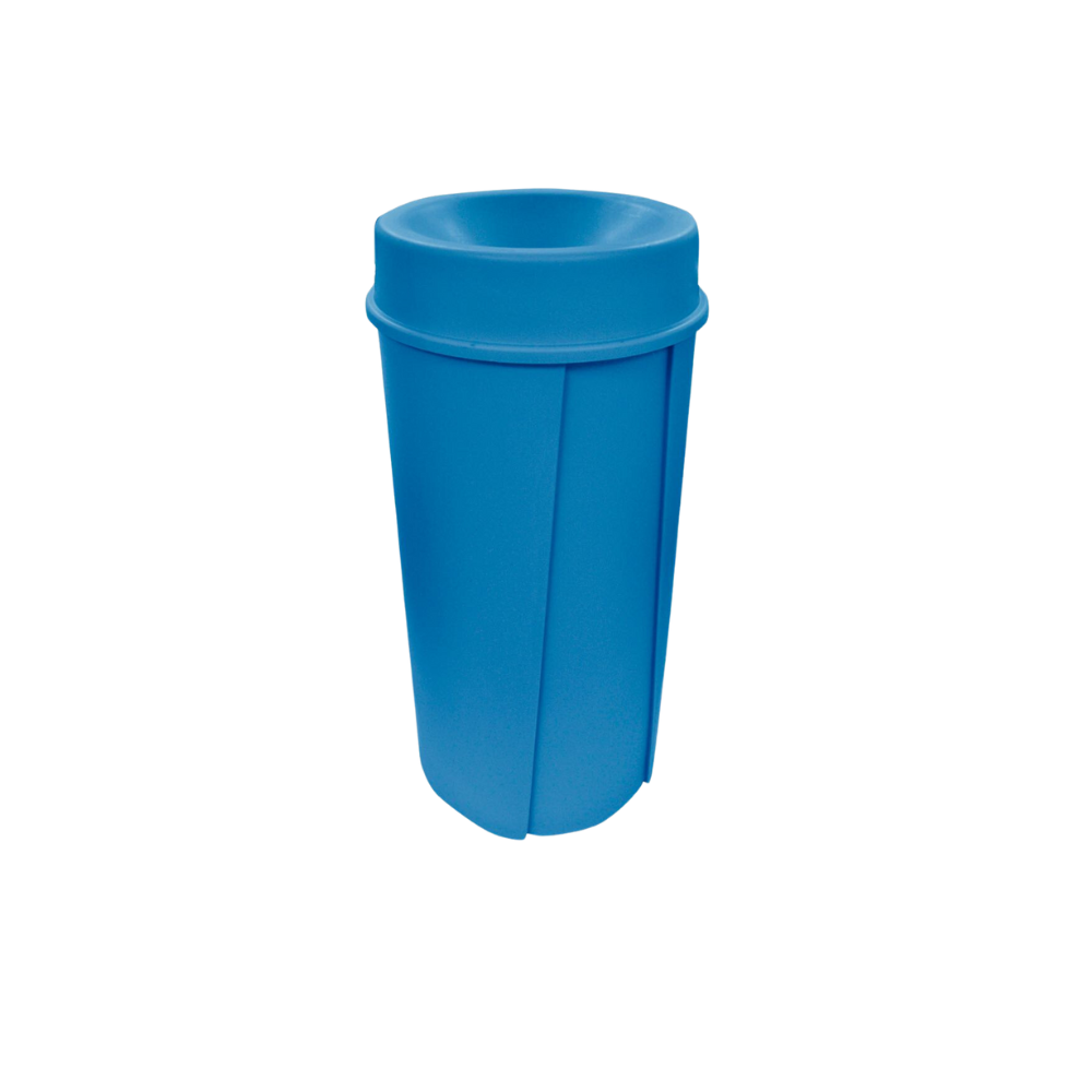 BOTE DE BASURA 80 LITROS CON TAPA EMBUDO