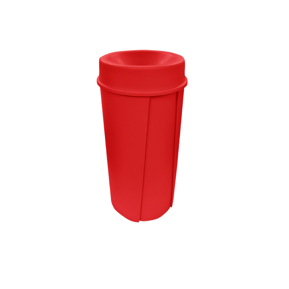 BOTE DE BASURA 80 LITROS CON TAPA EMBUDO