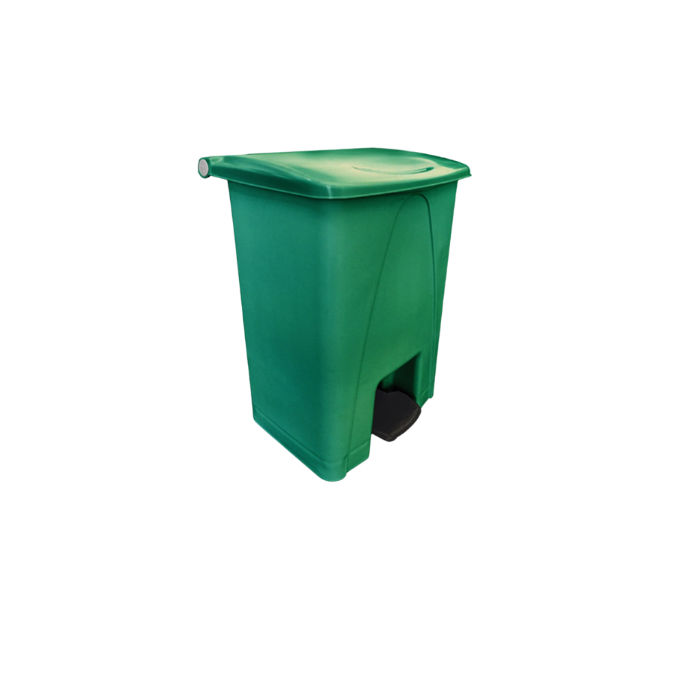 BOTE DE BASURA GRANDE CON PEDAL Y TAPA CAPACIDAD 80 L