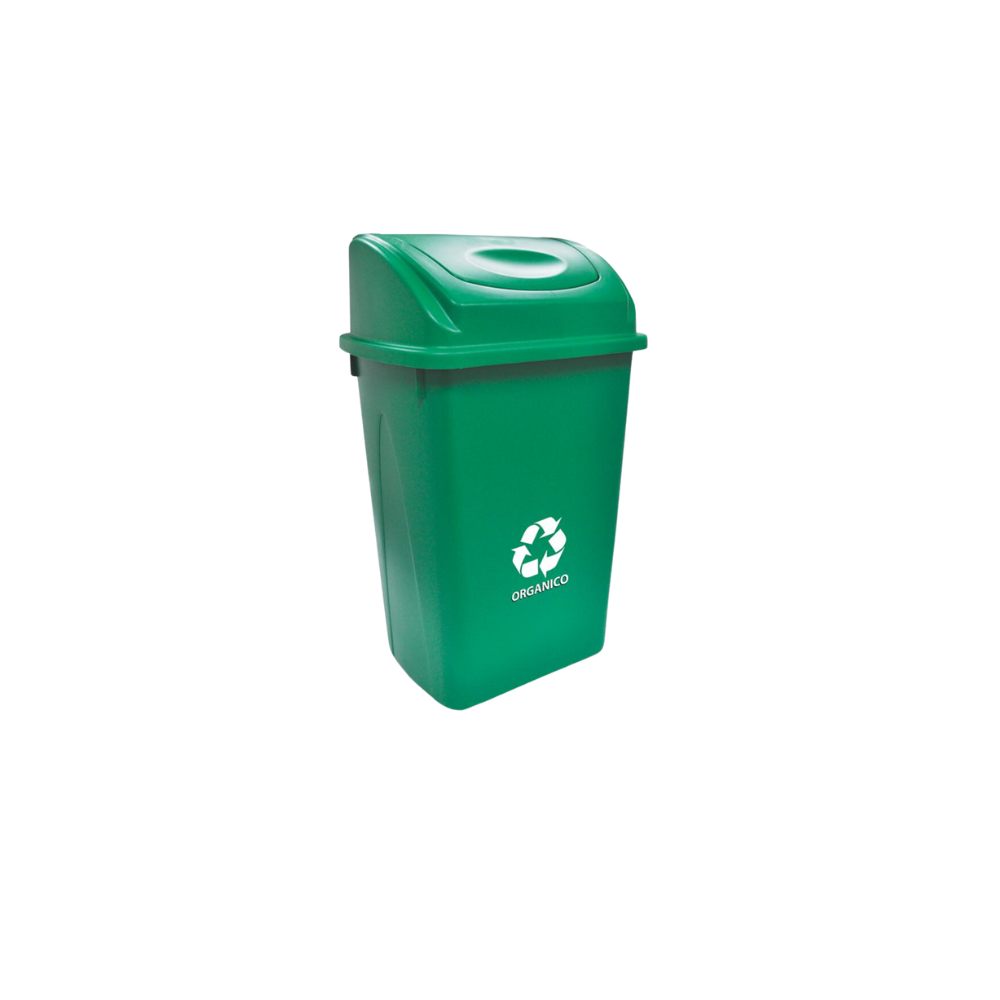 BOTE DE BASURA DE 65 LITROS GRANDE CON TAPA BALANCÍN FRONTAL CON IMPRESIÓN 8564IN