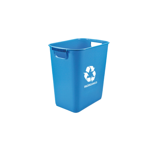 CESTO JUMBO CON ASAS 26 LITROS CON IMPRESIÓN ORGÁNICO E INORGÁNICO 8596OR