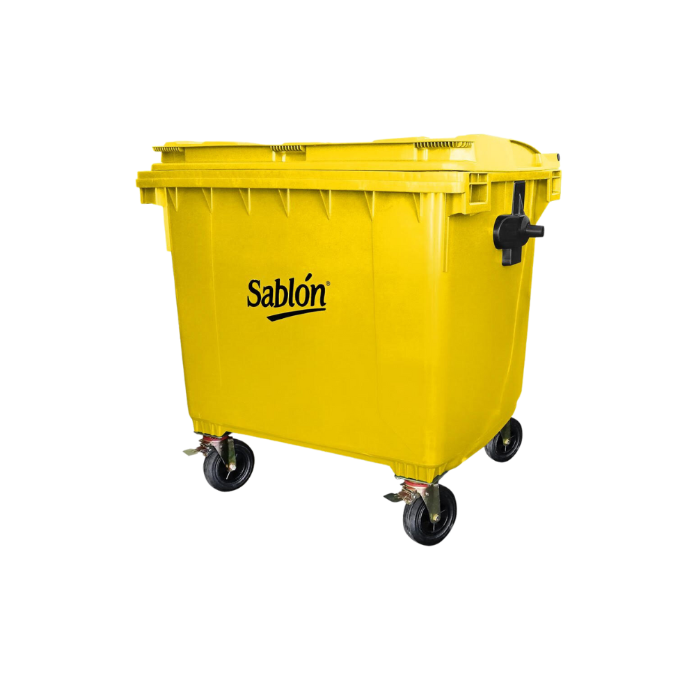 CONTENEDORES PARA BASURA DE 1100 LITROS SIN PEDAL CUERPO Y TAPA DEL MISMO COLOR