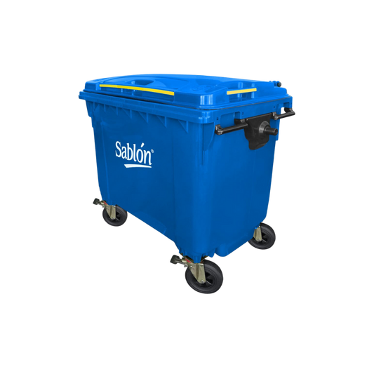 CONTENEDORES PARA BASURA DE 660 LITROS SIN PEDAL CUERPO Y TAPA DEL MISMO COLOR 8627AZ