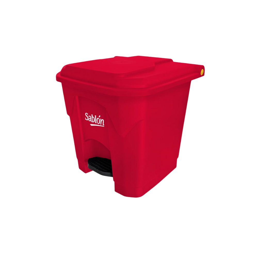 BOTE DE BASURA MEDIANO CON PEDAL CON CAPACIDAD DE 30 L 8611P