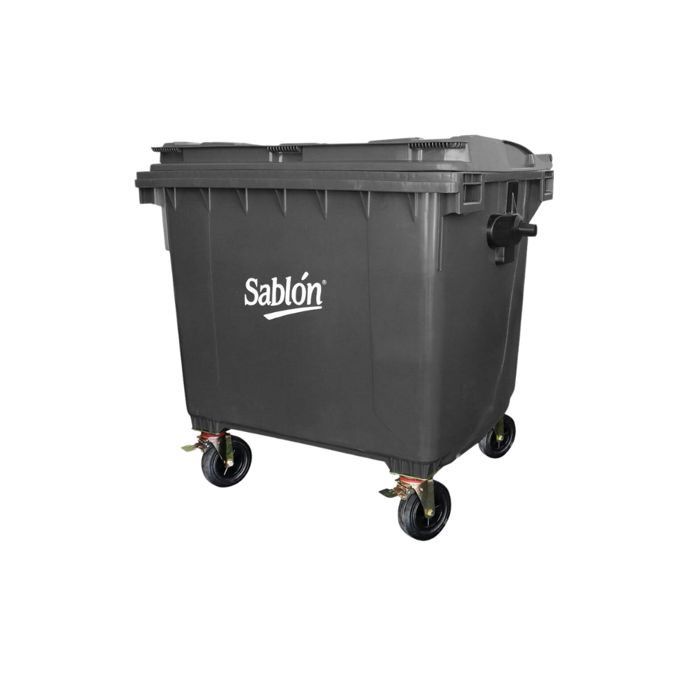 CONTENEDORES PARA BASURA DE 1100 LITROS SIN PEDAL CUERPO Y TAPA DEL MISMO COLOR