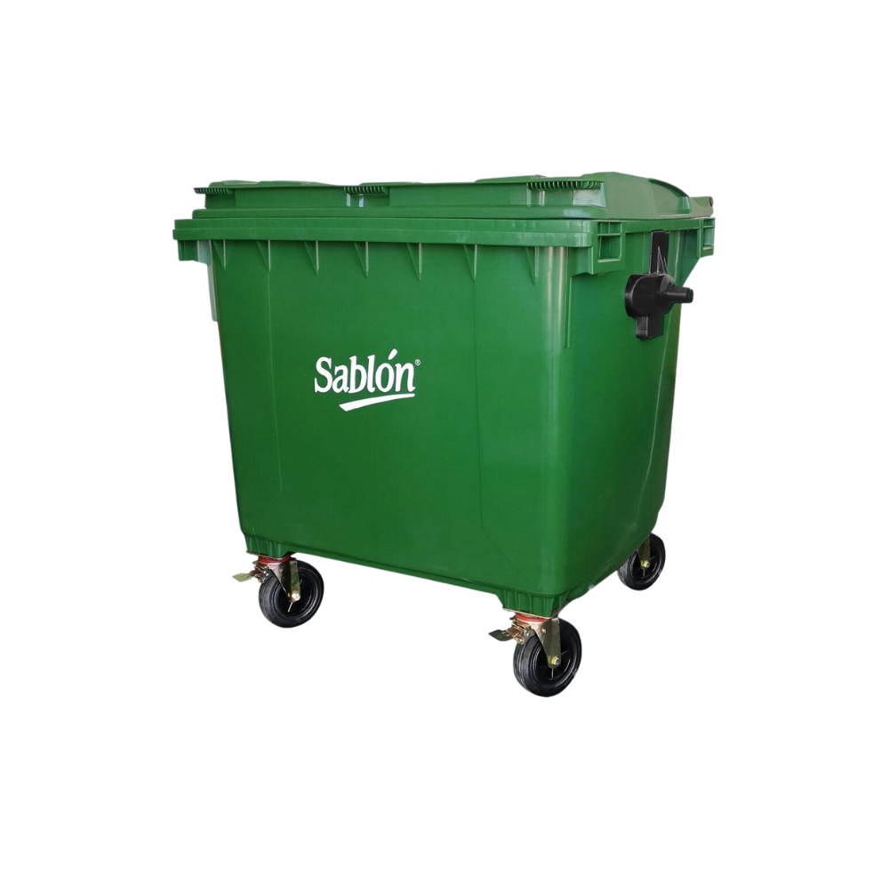 CONTENEDORES PARA BASURA DE 1100 LITROS SIN PEDAL CUERPO Y TAPA DEL MISMO COLOR