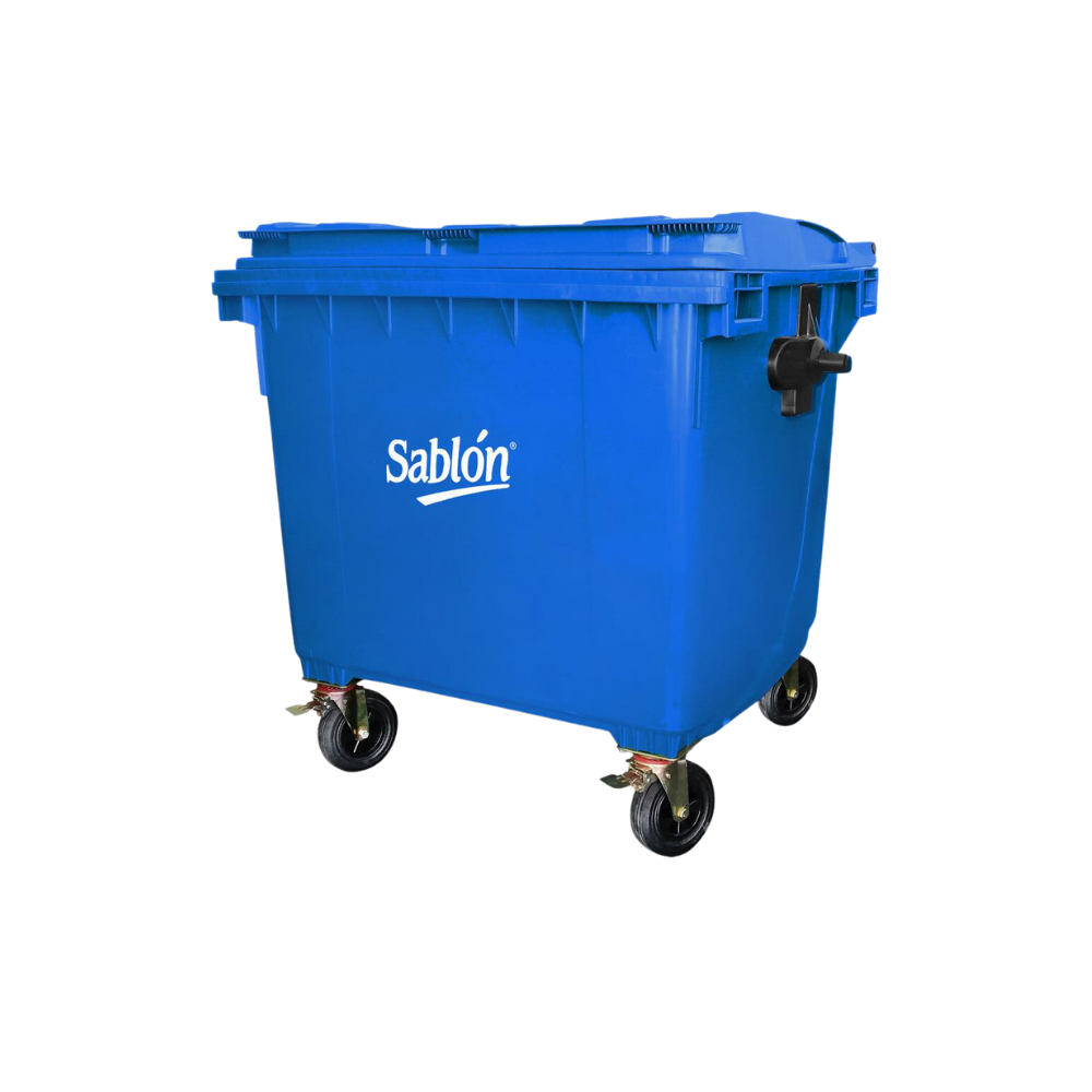 CONTENEDORES PARA BASURA DE 1100 LITROS SIN PEDAL CUERPO Y TAPA DEL MISMO COLOR