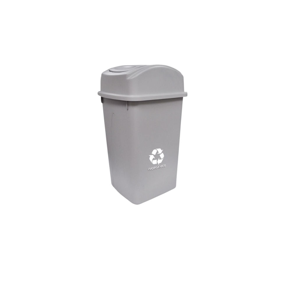 BOTE DE BASURA 80 LITROS CON TAPA BALANCÍN LATERAL CON IMPRESIÓN 8664IN