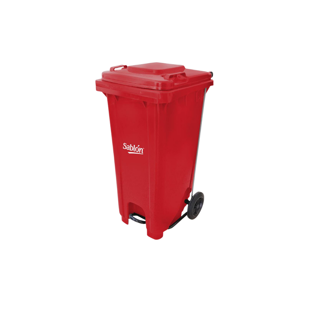 CONTENEDORES PARA BASURA 120 LITROS CON PEDAL MARCA SABLÓN SKU 8789RJ