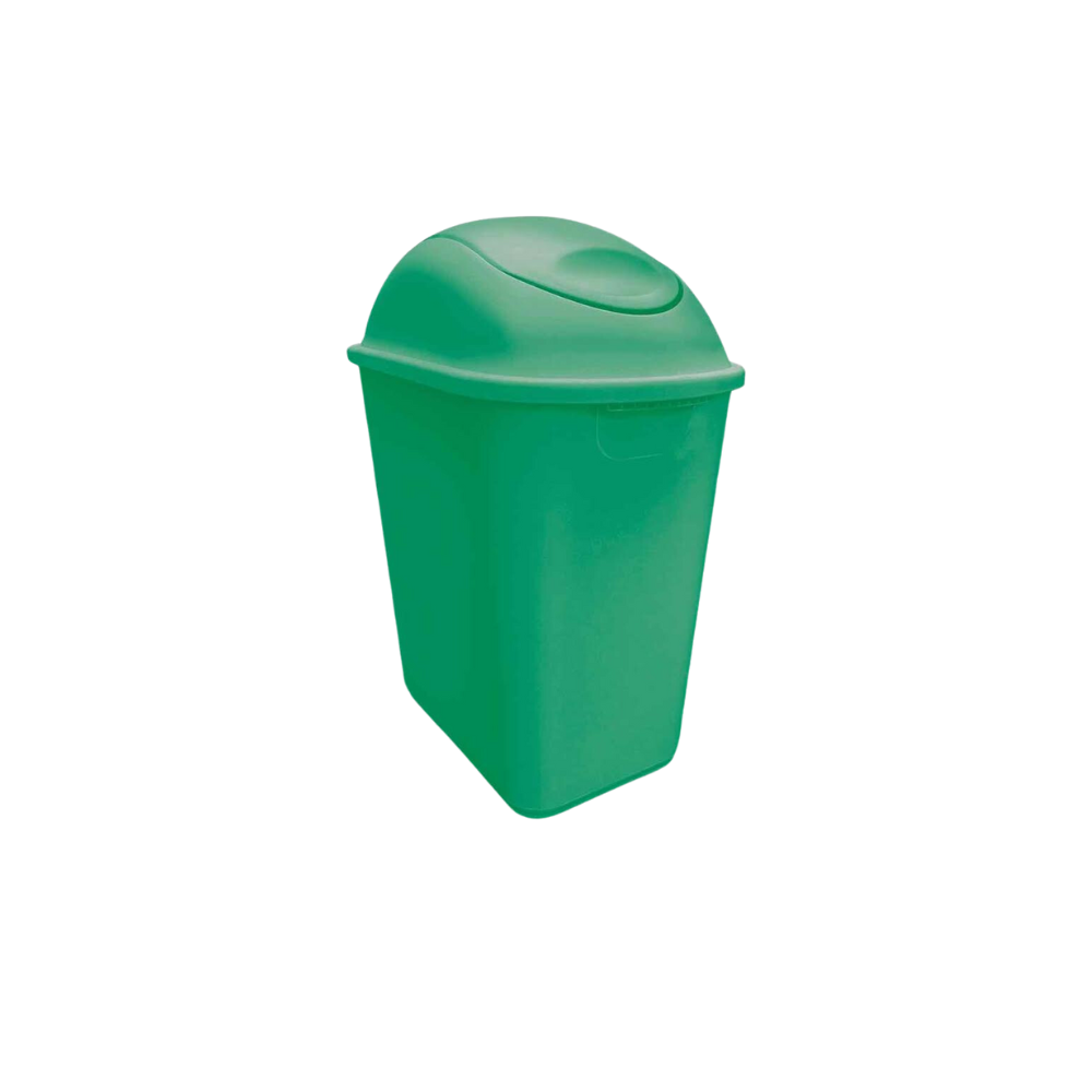 BOTE DE BASURA 26 LITROS CON TAPA BALANCÍN 8875NE