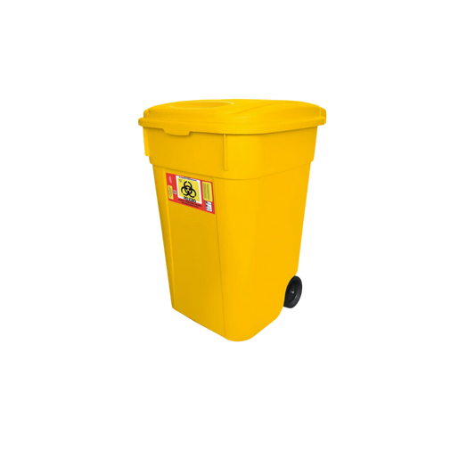 CONTENEDOR PARA RESIDUOS RPBI 145 LITROS COLOR AMARILLO SKU 8903 RPBI