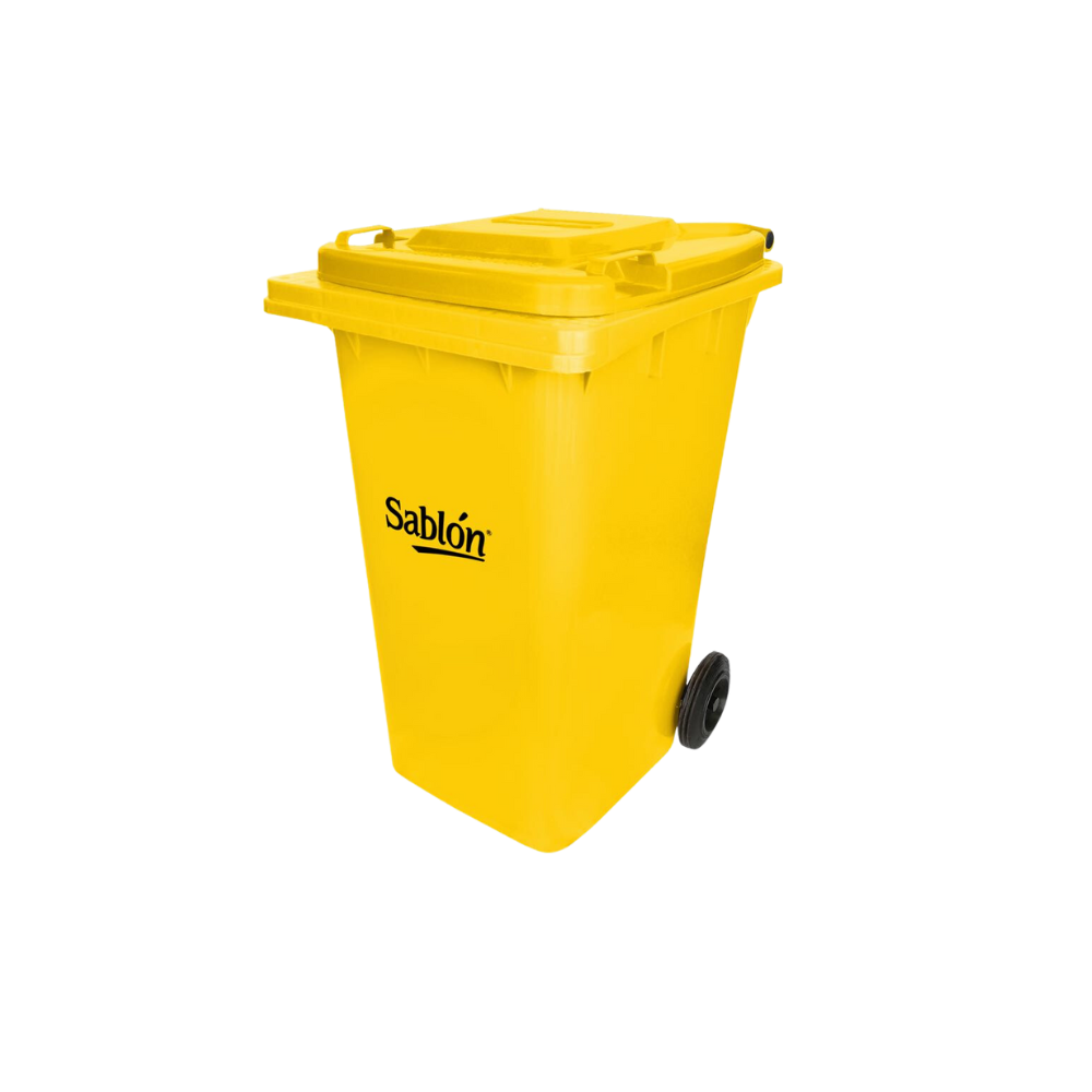 CONTENEDOR PARA BASURA 240 LITROS SIN PEDAL MARCA SABLÓN 8923AM