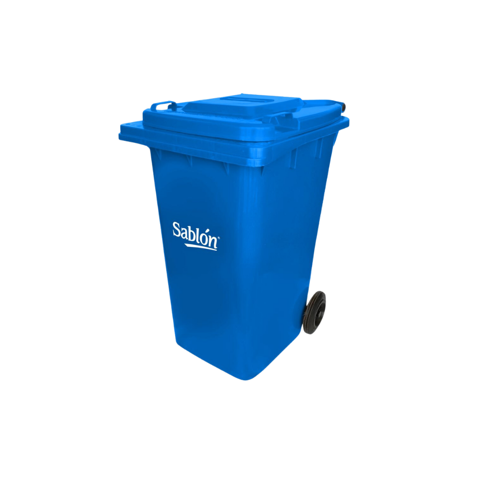 CONTENEDOR PARA BASURA 240 LITROS SIN PEDAL MARCA SABLÓN 8923AM