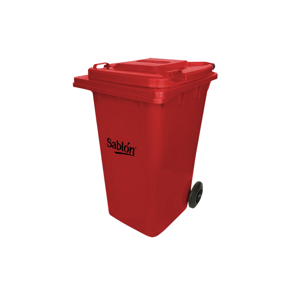 CONTENEDOR PARA BASURA 240 LITROS SIN PEDAL MARCA SABLÓN 8923AM