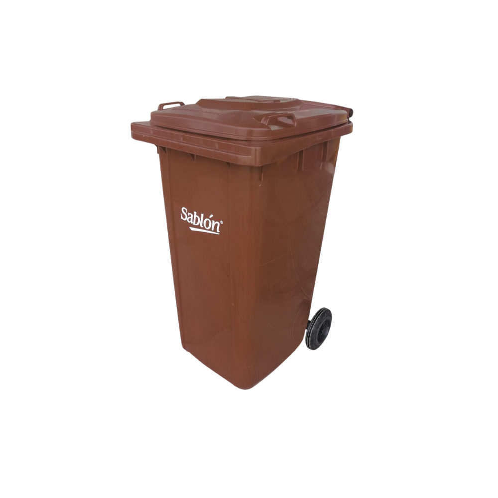 CONTENEDOR PARA BASURA 240 LITROS SIN PEDAL MARCA SABLÓN 8923AM