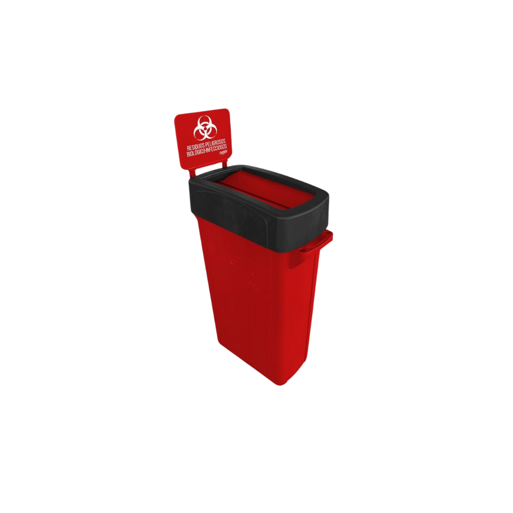 BOTE DE BASURA ZVELTE 87 LITROS PARA RESIDUOS 9140 RPBI
