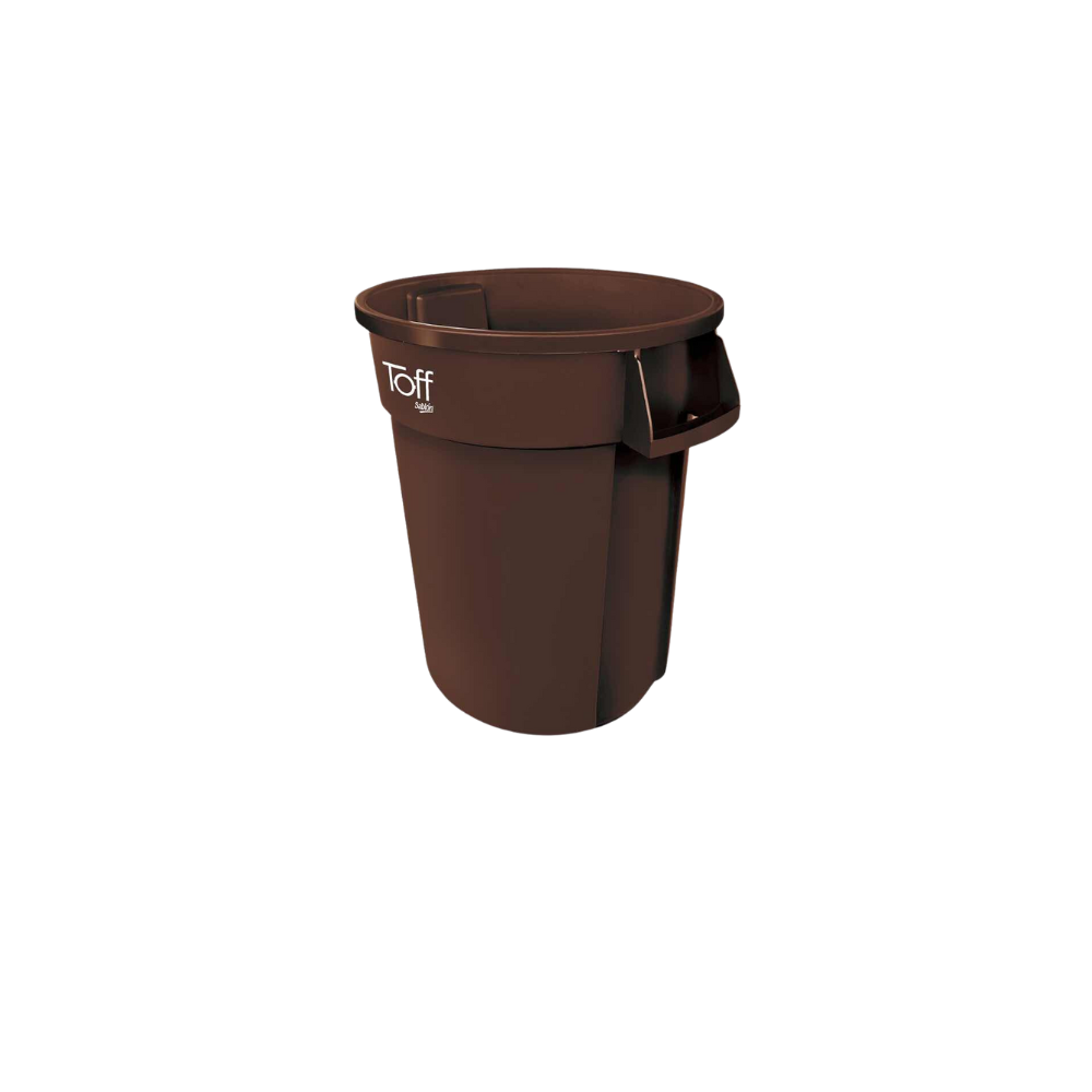 CONTENEDOR TOFF PARA BASURA 120 LITROS SABLÓN SKU 9185NE