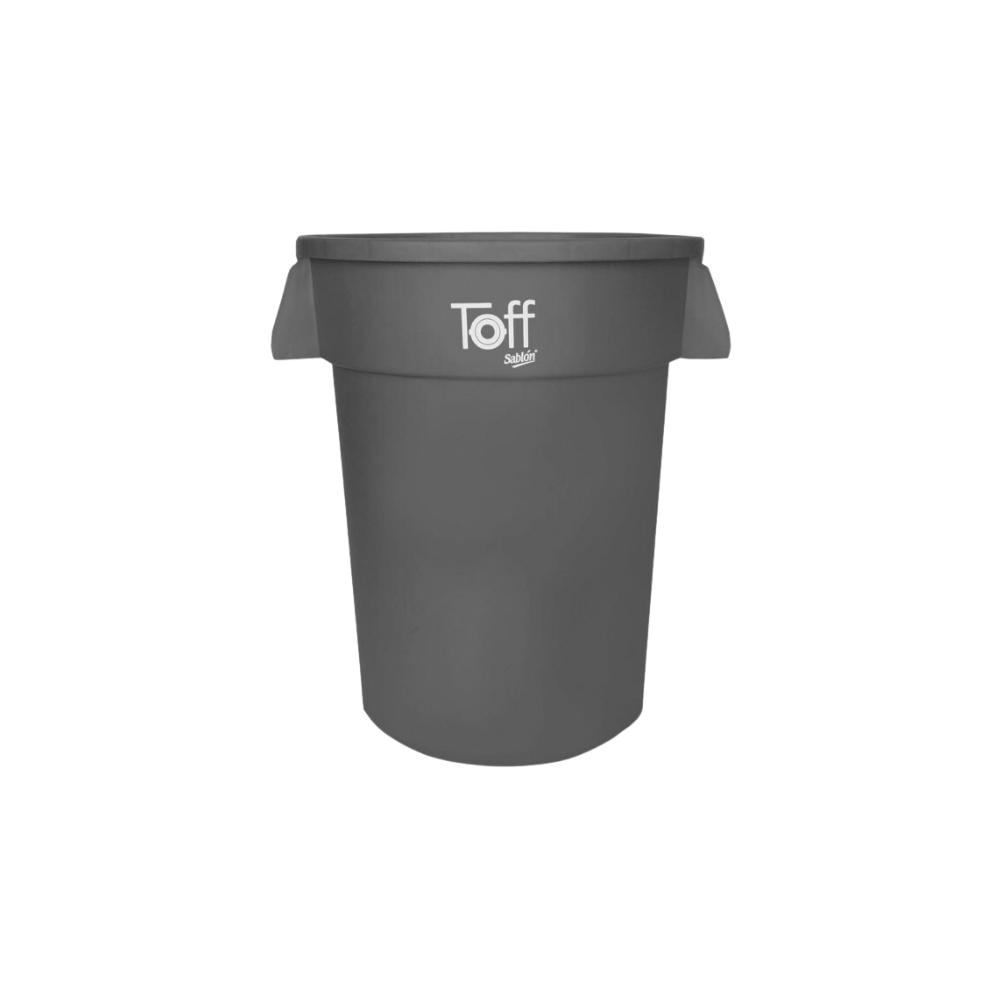 CONTENEDOR TOFF PARA BASURA 120 LITROS SABLÓN SKU 9185NE