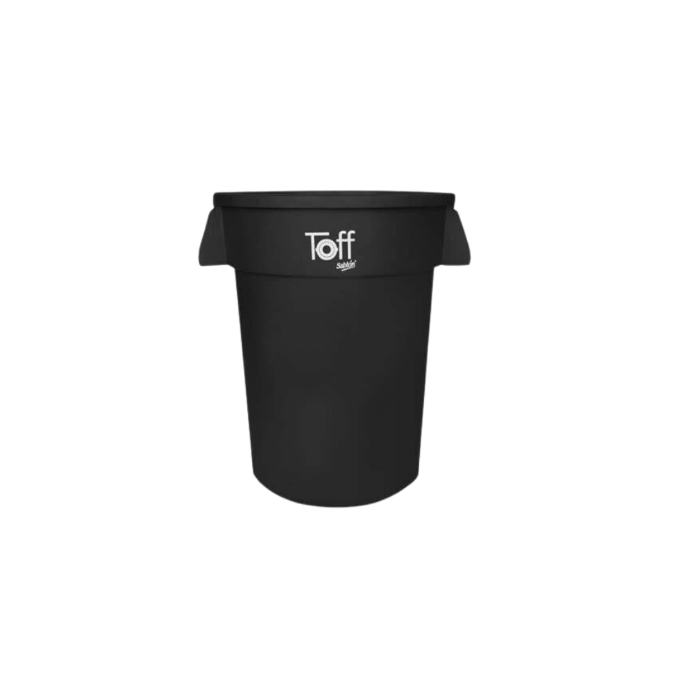 CONTENEDOR TOFF PARA BASURA 120 LITROS SABLÓN SKU 9185NE