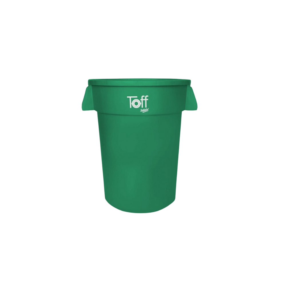CONTENEDOR TOFF PARA BASURA 120 LITROS SABLÓN SKU 9185NE