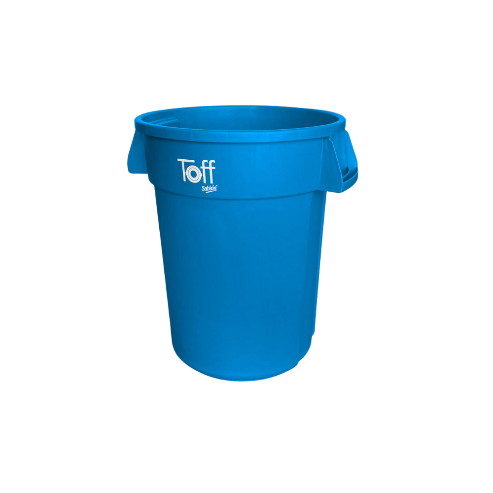 CONTENEDOR TOFF PARA BASURA 120 LITROS SABLÓN SKU 9185NE